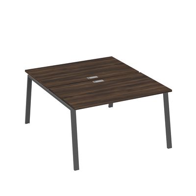 А4 А3 177 ДР (Дуб ристретто/Антрацит) Рабочая станция на каркасе TRE столы 2х140