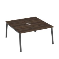 А4 А3 178 ДР (Дуб ристретто/Антрацит) Рабочая станция на каркасе TRE столы 2х160