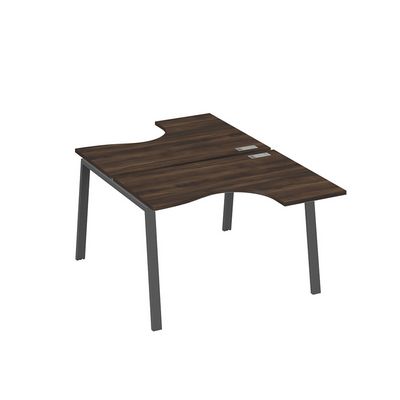 А4 А3 180 ДР (Дуб ристретто/Антрацит) Рабочая станция опоры TRE столы 2х120 Классика