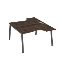 А4 А3 184 ДР (Дуб ристретто/Антрацит) Рабочая станция опоры TRE столы 2х140 Классика