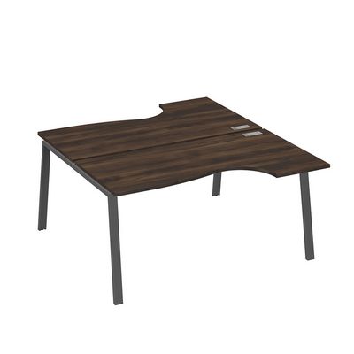 А4 А3 185 ДР (Дуб ристретто/Антрацит) Рабочая станция опоры TRE столы 2х160 Классика