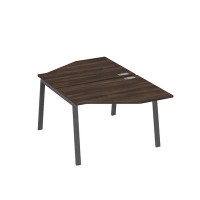 А4 А3 186 ДР (Дуб ристретто/Антрацит) Рабочая станция опоры TRE со столами Техно 2х120