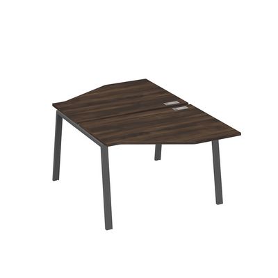 А4 А3 186 ДР (Дуб ристретто/Антрацит) Рабочая станция опоры TRE со столами Техно 2х120