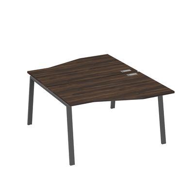 А4 А3 190 ДР (Дуб ристретто/Антрацит) Рабочая станция каркас TRE столы 2х140 Техно