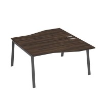 А4 А3 191 ДР (Дуб ристретто/Антрацит) Рабочая станция каркас TRE столы 2х160 Техно