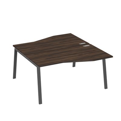 А4 А3 191 ДР (Дуб ристретто/Антрацит) Рабочая станция каркас TRE столы 2х160 Техно