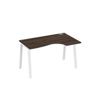 А4 Б3 044 ДР (Дуб ристретто/Белый) Стол эргономичный правый "Классика" на металлокаркасе TRE