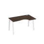 А4 Б3 044 ДР (Дуб ристретто/Белый) Стол эргономичный правый "Классика" на металлокаркасе TRE