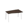 А4 Б3 064 ДР (Дуб ристретто/Белый) Стол эргономичный правый "Техно" на металлокаркасе TRE