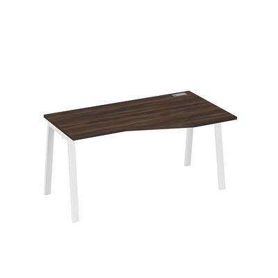 А4 Б3 066 ДР (Дуб ристретто/Белый) Стол эргономичный правый "Техно" на металлокаркасе TRE