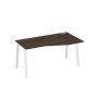 А4 Б3 066 ДР (Дуб ристретто/Белый) Стол эргономичный правый "Техно" на металлокаркасе TRE