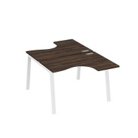 А4 Б3 180 ДР (Дуб ристретто/Белый) Рабочая станция опоры TRE столы 2х120 Классика