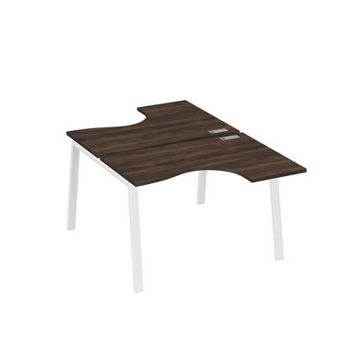 А4 Б3 180 ДР (Дуб ристретто/Белый) Рабочая станция опоры TRE столы 2х120 Классика