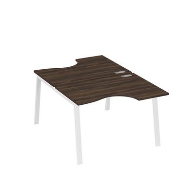 А4 Б3 183 ДР (Дуб ристретто/Белый) Рабочая станция опоры TRE столы 2х120 Классика