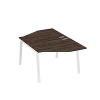 А4 Б3 186 ДР (Дуб ристретто/Белый) Рабочая станция опоры TRE со столами Техно 2х120