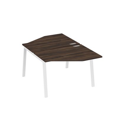 А4 Б3 186 ДР (Дуб ристретто/Белый) Рабочая станция опоры TRE со столами Техно 2х120