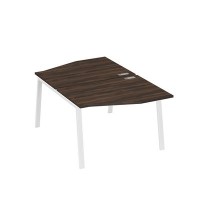 А4 Б3 189 ДР (Дуб ристретто/Белый) Рабочая станция каркас TRE столы 2х120 Техно