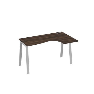 А4 С3 034 ДР (Дуб ристретто/Серый) Стол эргономичный правый "Классика" на металлокаркасе TRE