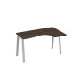 А4 С3 034 ДР (Дуб ристретто/Серый) Стол эргономичный правый "Классика" на металлокаркасе TRE