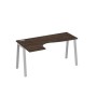 А4 С3 035 ДР (Дуб ристретто/Серый) Стол эргономичный левый "Классика" на металлокаркасе TRE
