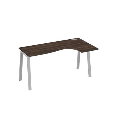 А4 С3 036 ДР (Дуб ристретто/Серый) Стол эргономичный правый "Классика" на металлокаркасе TRE