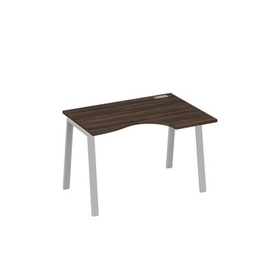 А4 С3 042 ДР (Дуб ристретто/Серый) Стол эргономичный правый "Классика" на металлокаркасе TRE