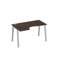 А4 С3 043 ДР (Дуб ристретто/Серый) Стол эргономичный левый "Классика" на металлокаркасе TRE