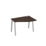 А4 С3 052 ДР (Дуб ристретто/Серый) Стол эргономичный правый "Техно" на металлокаркасе TRE