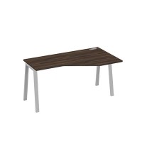 А4 С3 056 ДР (Дуб ристретто/Серый) Стол эргономичный правый "Техно" на металлокаркасе TRE