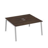 А4 С3 175 ДР (Дуб ристретто/Серый) Рабочая станция на каркасе TRE столы 2х160