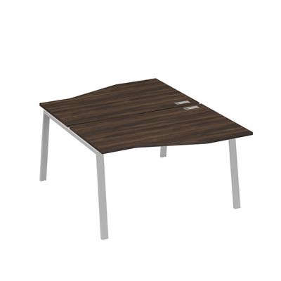 А4 С3 190 ДР (Дуб ристретто/Серый) Рабочая станция каркас TRE столы 2х140 Техно