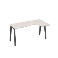 А4 А3 036 ДШ (Дуб шамони/Антрацит) Стол эргономичный правый "Классика" на металлокаркасе TRE