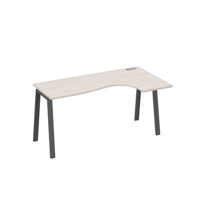 А4 А3 036 ДШ (Дуб шамони/Антрацит) Стол эргономичный правый "Классика" на металлокаркасе TRE