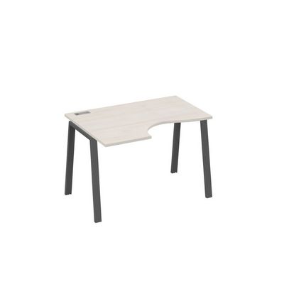 А4 А3 041 ДШ (Дуб шамони/Антрацит) Стол эргономичный левый "Классика" на металлокаркасе TRE