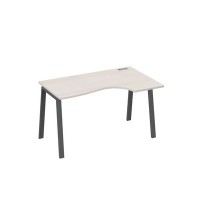 А4 А3 044 ДШ (Дуб шамони/Антрацит) Стол эргономичный правый "Классика" на металлокаркасе TRE