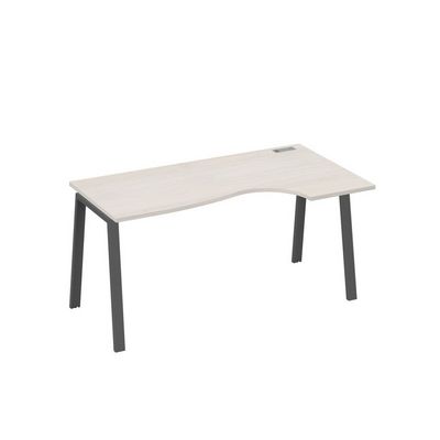 А4 А3 046 ДШ (Дуб шамони/Антрацит) Стол эргономичный правый "Классика" на металлокаркасе TRE