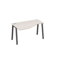 А4 А3 053 ДШ (Дуб шамони/Антрацит) Стол эргономичный левый "Техно" на металлокаркасе TRE