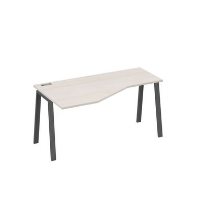 А4 А3 055 ДШ (Дуб шамони/Антрацит) Стол эргономичный левый "Техно" на металлокаркасе TRE