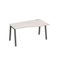 А4 А3 066 ДШ (Дуб шамони/Антрацит) Стол эргономичный правый "Техно" на металлокаркасе TRE