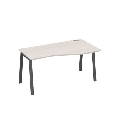 А4 А3 066 ДШ (Дуб шамони/Антрацит) Стол эргономичный правый "Техно" на металлокаркасе TRE