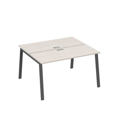 А4 А3 171 ДШ (Дуб шамони/Антрацит) Рабочая станция на каркасе TRE столы 2х140