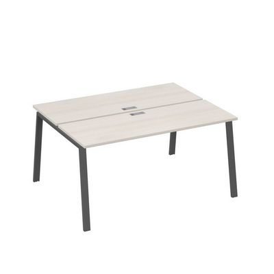 А4 А3 172 ДШ (Дуб шамони/Антрацит) Рабочая станция на каркасе TRE столы 2х160