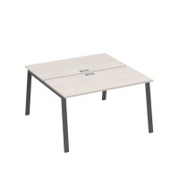 А4 А3 174 ДШ (Дуб шамони/Антрацит) Рабочая станция на каркасе TRE столы 2х140