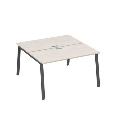 А4 А3 174 ДШ (Дуб шамони/Антрацит) Рабочая станция на каркасе TRE столы 2х140