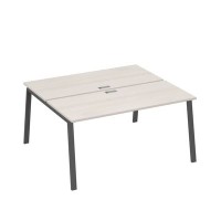 А4 А3 175 ДШ (Дуб шамони/Антрацит) Рабочая станция на каркасе TRE столы 2х160