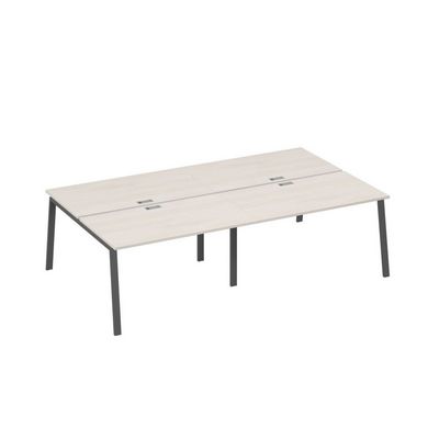 А4 А3 177-2 ДШ (Дуб шамони/Антрацит) Рабочая станция металлокаркас TRE 4х140