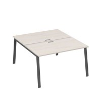 А4 А3 177 ДШ (Дуб шамони/Антрацит) Рабочая станция на каркасе TRE столы 2х140