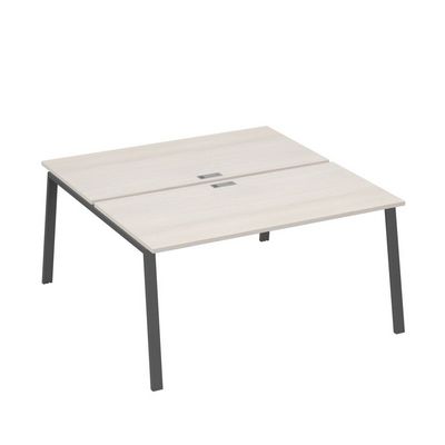 А4 А3 178 ДШ (Дуб шамони/Антрацит) Рабочая станция на каркасе TRE столы 2х160