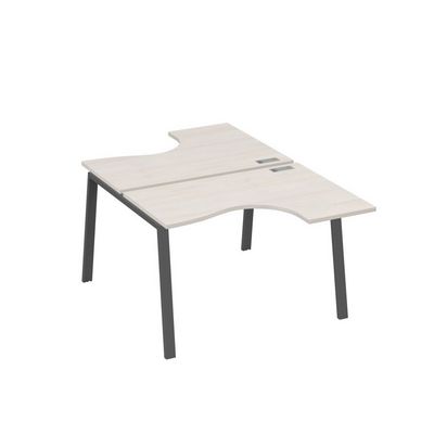 А4 А3 180 ДШ (Дуб шамони/Антрацит) Рабочая станция опоры TRE столы 2х120 Классика