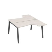 А4 А3 181 ДШ (Дуб шамони/Антрацит) Рабочая станция опоры TRE столы 2х140 Классика